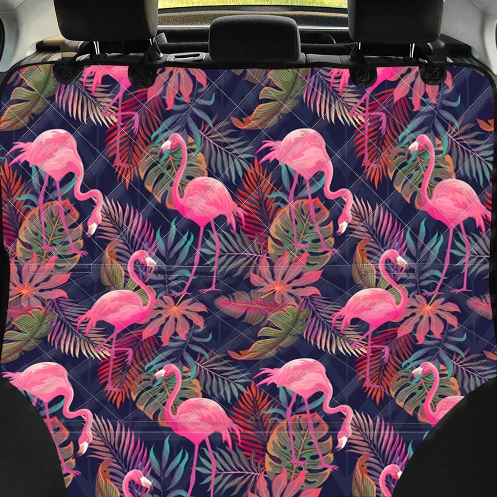 Tropical Flamingo Hawaiian Print Pet Car Seat Cover-grizzshop