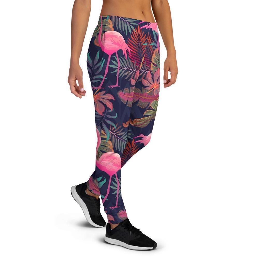 Tropical Flamingo Hawaiian Print Women's Joggers-grizzshop