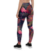 Tropical Flamingo Hawaiian Print Women's Leggings-grizzshop