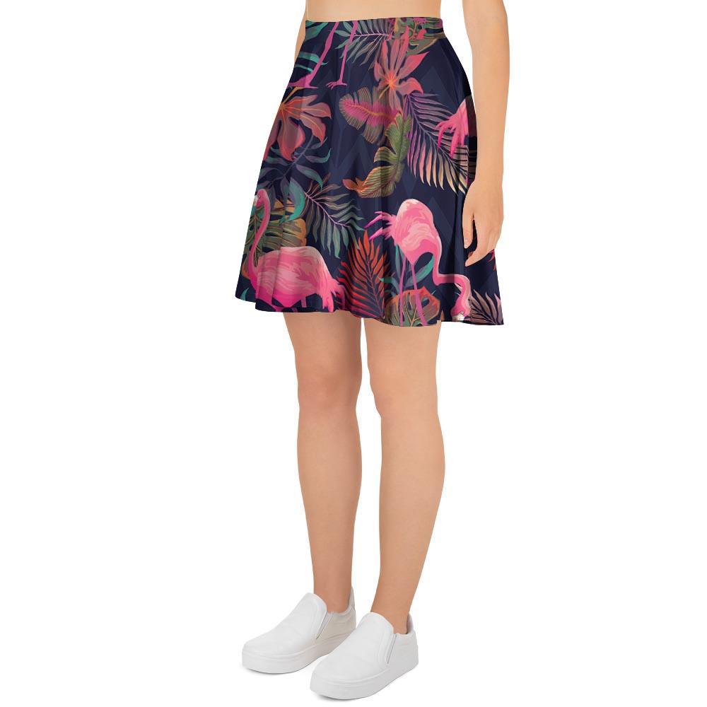 Tropical Flamingo Hawaiian Print Women's Skirt-grizzshop