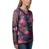 Tropical Flamingo Hawaiian Print Women's Sweatshirt-grizzshop