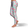 Tropical Flamingo Hibiscus Hawaiian Floral Pattern Print Pattern Women Leggings-grizzshop