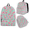 Tropical Flamingo Hibiscus Hawaiian Floral Pattern Print Premium Backpack-grizzshop