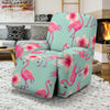 Tropical Flamingo Hibiscus Hawaiian Floral Pattern Print Recliner Cover-grizzshop