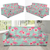 Tropical Flamingo Hibiscus Hawaiian Floral Pattern Print Sofa Covers-grizzshop