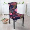 Tropical Flamingo Palm Leaves Hawaiian Floral Pattern Print Chair Cover-grizzshop