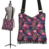 Tropical Flamingo Palm Leaves Hawaiian Floral Pattern Print Crossbody Bags-grizzshop