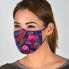 Tropical Flamingo Palm Leaves Hawaiian Floral Pattern Print Face Mask-grizzshop