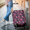 Tropical Flamingo Palm Leaves Hawaiian Floral Pattern Print Luggage Cover Protector-grizzshop