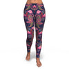 Tropical Flamingo Palm Leaves Hawaiian Floral Pattern Print Pattern Women Leggings-grizzshop