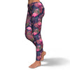 Tropical Flamingo Palm Leaves Hawaiian Floral Pattern Print Pattern Women Leggings-grizzshop