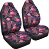 Tropical Flamingo Palm Leaves Hawaiian Floral Pattern Print Universal Fit Car Seat Cover-grizzshop