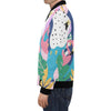 Tropical Flamingo Palm Leaves Hawaiian Pattern Print Men's Bomber Jacket-grizzshop