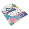Tropical Flamingo Palm Leaves Hawaiian Pattern Print Throw Blanket-grizzshop