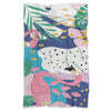 Tropical Flamingo Palm Leaves Hawaiian Pattern Print Throw Blanket-grizzshop