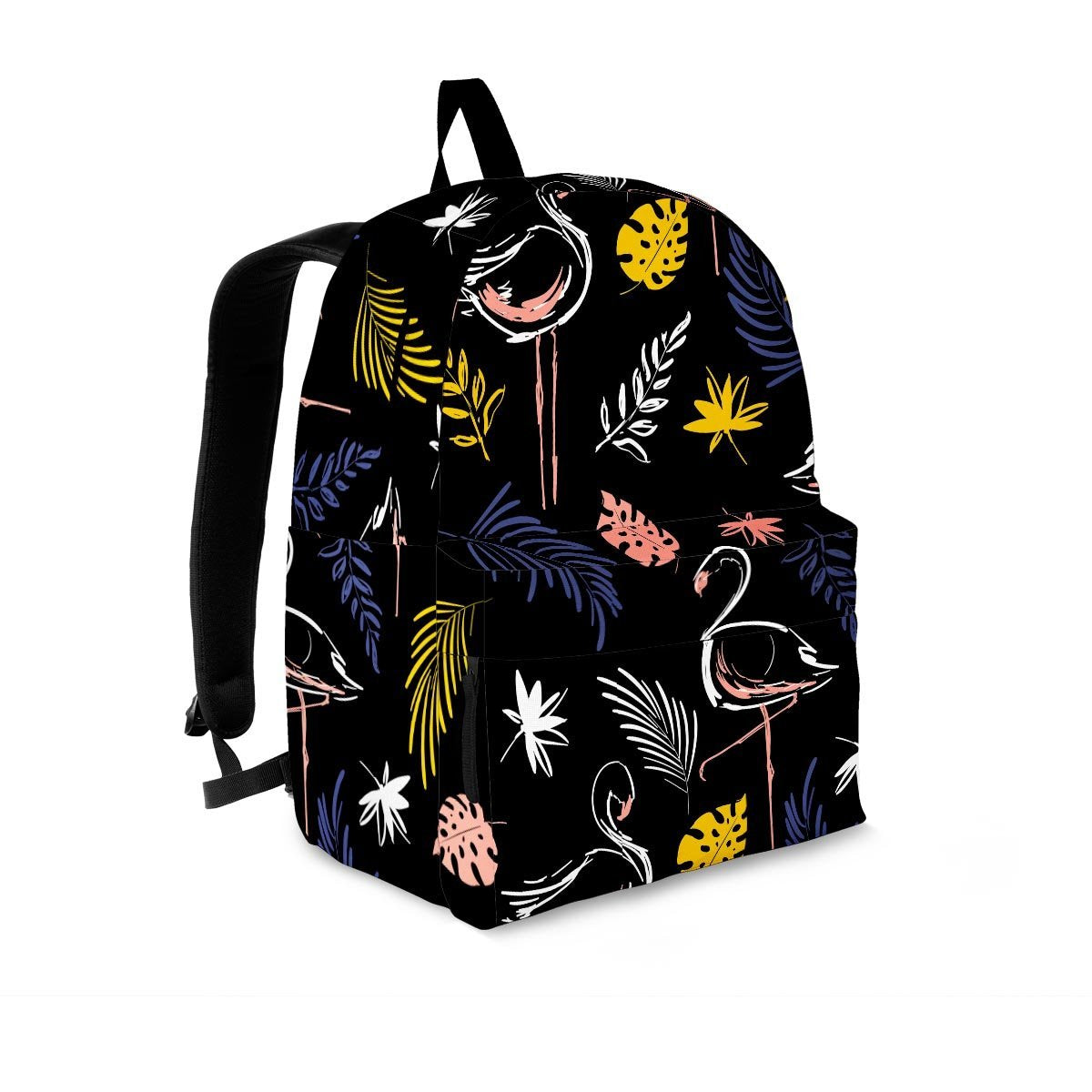 Tropical Flamingo Print Backpack-grizzshop