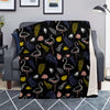 Tropical Flamingo Print Blanket-grizzshop