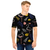 Tropical Flamingo Print Men T Shirt-grizzshop