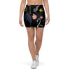 Tropical Flamingo Print Mini Skirt-grizzshop