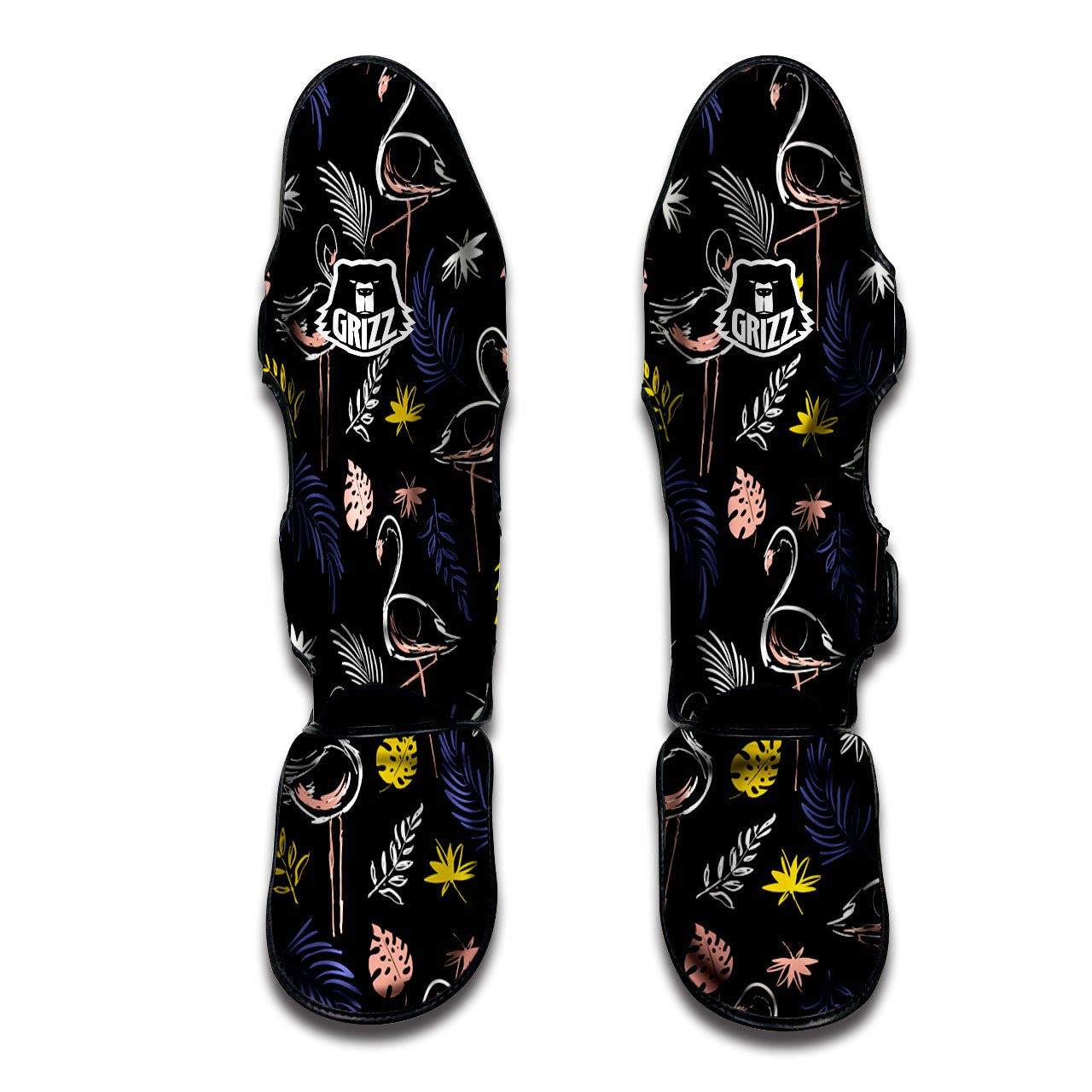 Tropical Flamingo Print Muay Thai Shin Guard-grizzshop