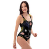 Tropical Flamingo Print One Piece Swimsuite-grizzshop