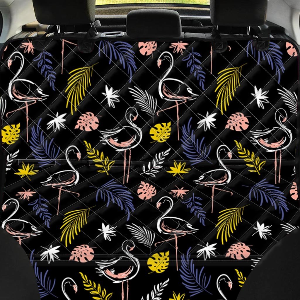 Tropical Flamingo Print Pet Car Seat Cover-grizzshop