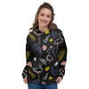 Tropical Flamingo Print Women's Hoodie-grizzshop