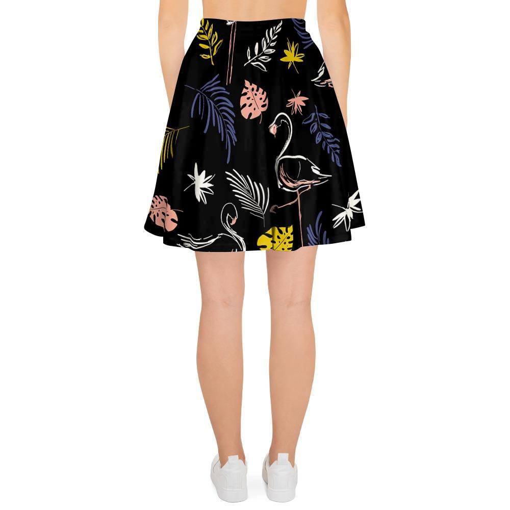 Tropical Flamingo Print Women's Skirt-grizzshop