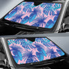 Tropical Floral Hawaiian Palm Leaves Pattern Print Car Sun Shade-grizzshop