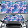 Tropical Floral Hawaiian Palm Leaves Pattern Print Car Sun Shade-grizzshop