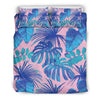 Tropical Floral Hawaiian Palm Leaves Pattern Print Duvet Cover Bedding Set-grizzshop