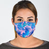 Tropical Floral Hawaiian Palm Leaves Pattern Print Face Mask-grizzshop