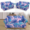 Tropical Floral Hawaiian Palm Leaves Pattern Print Loveseat Cover-grizzshop