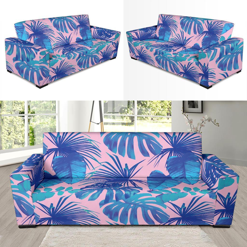 Tropical Floral Hawaiian Palm Leaves Pattern Print Sofa Covers-grizzshop