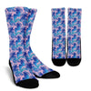 Tropical Floral Hawaiian Palm Leaves Pattern Print Unisex Crew Socks-grizzshop