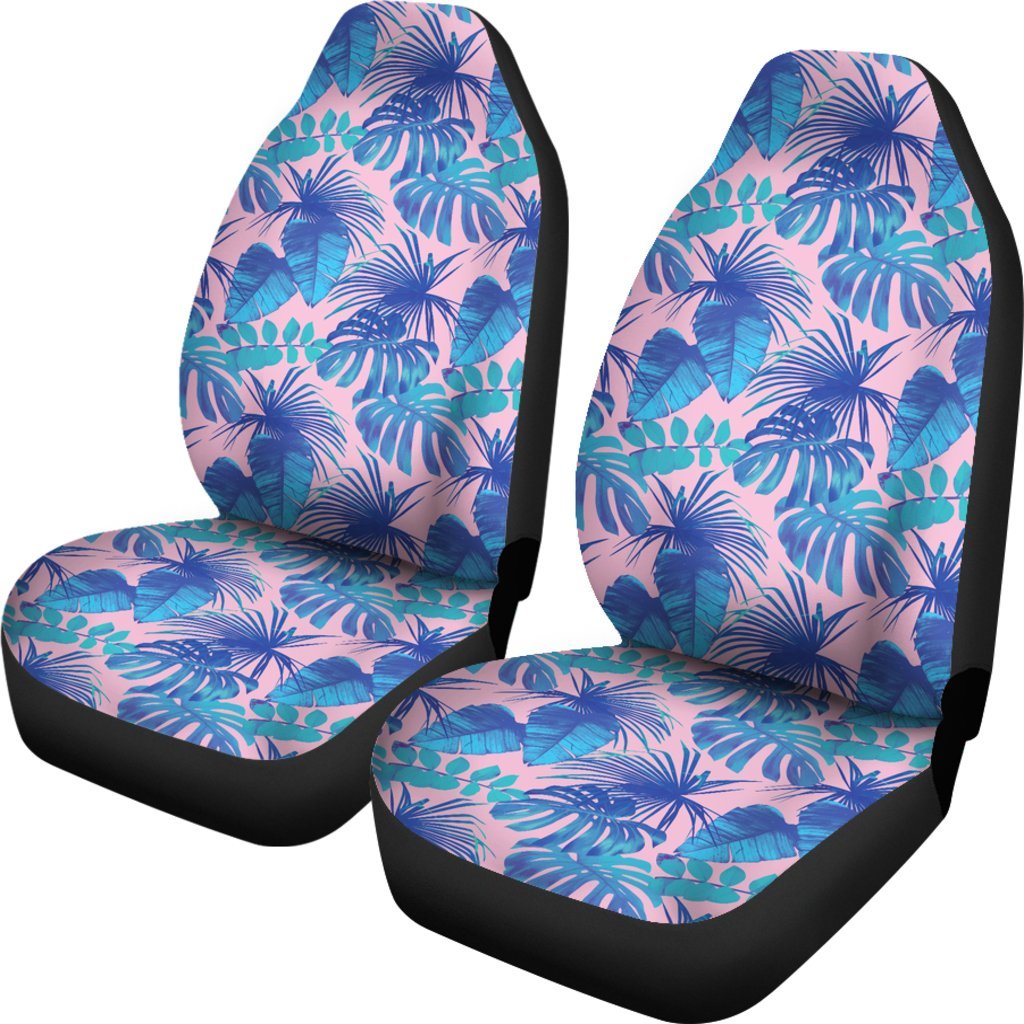 Tropical Floral Hawaiian Palm Leaves Pattern Print Universal Fit Car Seat Cover-grizzshop