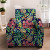 Tropical Floral Pineapple Print Armchair Cover-grizzshop