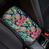 Tropical Floral Pineapple Print Car Console Cover-grizzshop