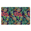 Tropical Floral Pineapple Print Door Mat-grizzshop