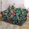 Tropical Floral Pineapple Print Loveseat Cover-grizzshop