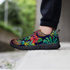 Tropical Floral Pineapple Print Men's Sneakers-grizzshop