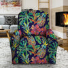 Tropical Floral Pineapple Print Recliner Cover-grizzshop