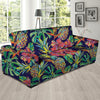 Tropical Floral Pineapple Print Sofa Cover-grizzshop