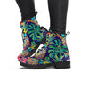 Tropical Floral Pineapple Print Women's Boots-grizzshop