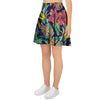 Tropical Floral Pineapple Print Women's Skirt-grizzshop