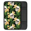 Tropical Floral Skull Car Console Cover-grizzshop