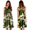 Tropical Floral Skull Dress-grizzshop