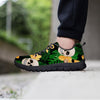 Tropical Floral Skull Men's Sneakers-grizzshop