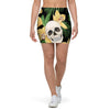 Tropical Floral Skull Mini Skirt-grizzshop