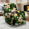 Tropical Floral Skull Recliner Cover-grizzshop